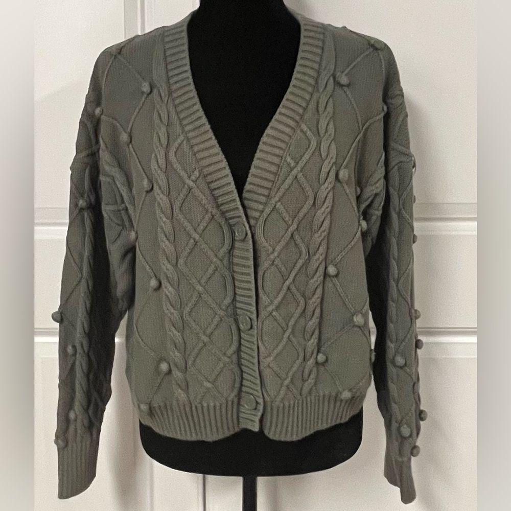 Forever 21 Cable Knit Cardigan